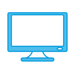 Computer screen monitor icon vector illustration graphic design