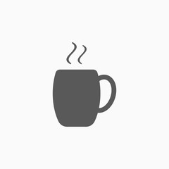 coffee cup icon, chocolate cup vector