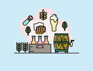 Craft Beer Outline Icon