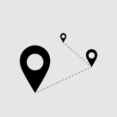 Location icon vector sign