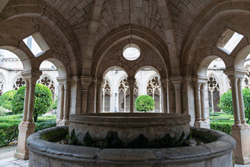 Fototapeta premium Details of the Monastery of Santes Creus 12th century Cistercian abbey (Tarragona-Spain)