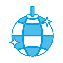 Disco ball lights icon vector illustration graphic design