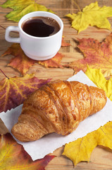 Croissant and coffee