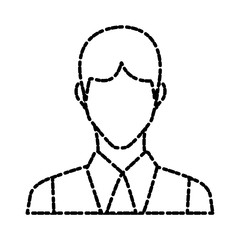 Businessman profile symbol icon vector illustration graphic design