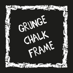 Grunge square hand painted with chalk crayon