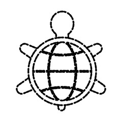 Turtle animal symbol icon vector illustration graphic design
