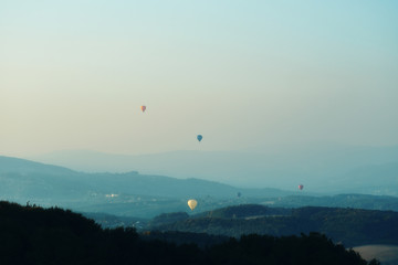 Heißluftballon Landschaft