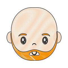 Obraz premium cartoon man icon over white background colorful design vector illustration