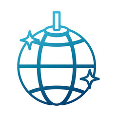 Disco ball lights icon vector illustration graphic design