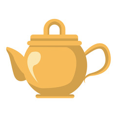 Porcelain teapot utensil icon vector illustration graphic design