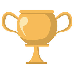 Trophy cup championship icon vector illustration graphic design