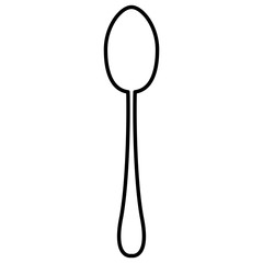 Spoon kitchen cutlery icon vector illustration graphic design