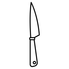 Kitchen knife utensil icon vector illustration graphic design