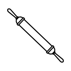 Wooden rolling ping icon vector illustration graphic design