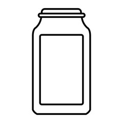 Glass bottle isolated icon vector illustration graphic design