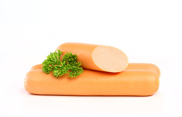 Sausages Isolated on white background