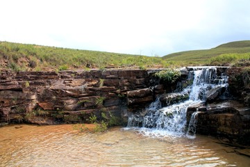 small waterfall in gran sabana Venezuela