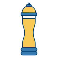 Wooden pepper pot icon vector illustration graphic design