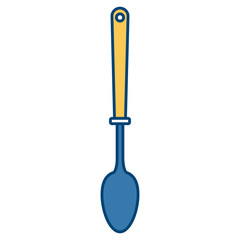 Spoon kitchen utensil icon vector illustration graphic design