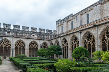 Fototapeta premium Details of the Monastery of Santes Creus 12th century Cistercian abbey (Tarragona-Spain)