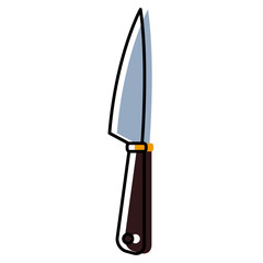 Kitchen knife utensil icon vector illustration graphic design