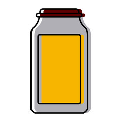 Glass bottle isolated icon vector illustration graphic design
