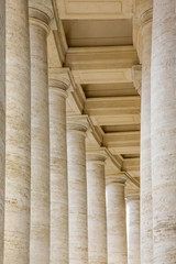 Colonnades in Piazza San Pietro (St. Peter's Square) in Vatican City