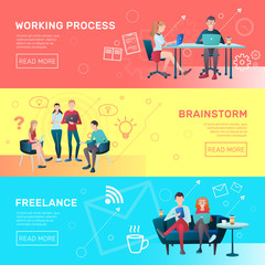 Freelance Horizontal Banners Set