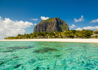 Panoramic view of Mauritius island landscape