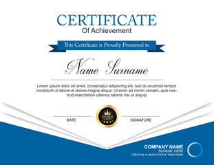 Vector certificate template