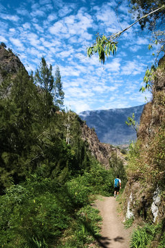 hiking in Réunion Island