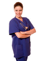 Attraktive junge Ärztin