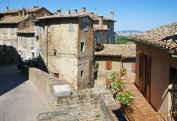 Obraz premium Medieval houses in Urbino