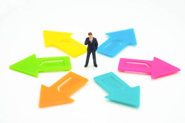 Miniature people: Businessman