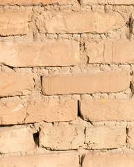 Brick wall in the house as an abstract background