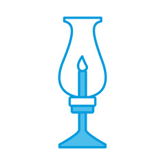 Old lantern with candle icon vector illustration graphic design