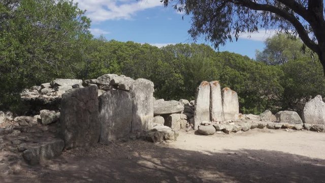 Sardinia, Megalithic Grave of Mont'e S'Abe Giant Tomb 
