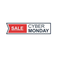 cyber monday sale badge and banner promotion