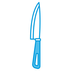 Kitchen knife utensil icon vector illustration graphic design