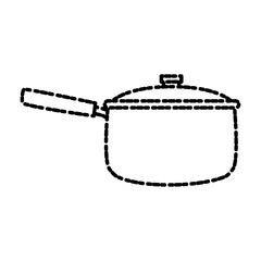 Pot kitchen utensil icon vector illustration graphic design