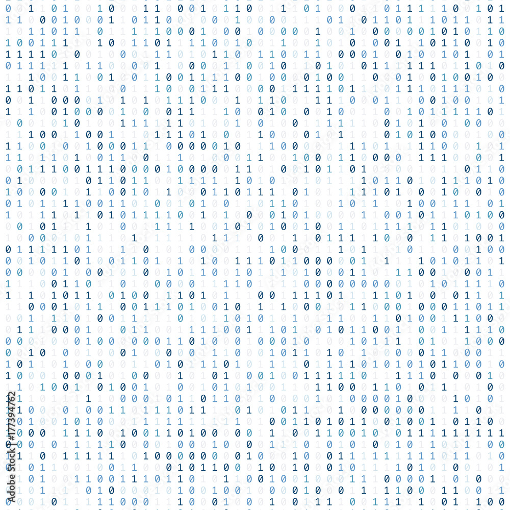 Poster Binary code digital technology background made with zeros and ones