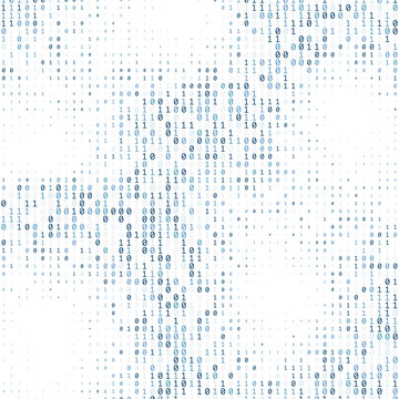 Binary code digital technology background made with zeros and ones