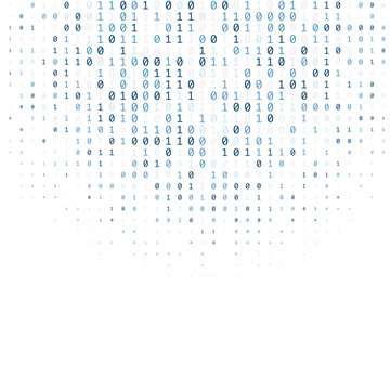 Binary code digital technology background made with zeros and ones