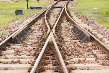 Obraz premium railway track, line crossing