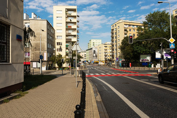 Residential area in Warsaw