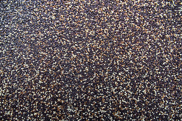 Texture of a surface of small pebbles