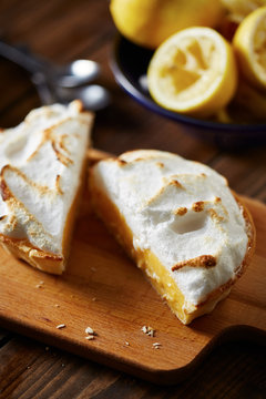 Homemade lemon pie