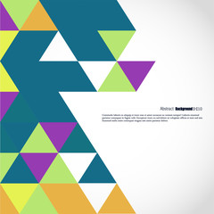 Brand-new triangle template. Shining geometric sample. Repeating theme with triangular shapes. Texture for your design.