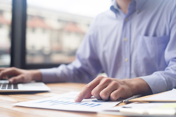 smart businessman discussing in meeting room