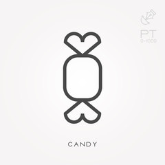 Line icon candy